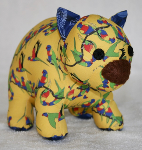 Birdie Wombat toy Plushy made in Australia Suitable for under 3 yrs