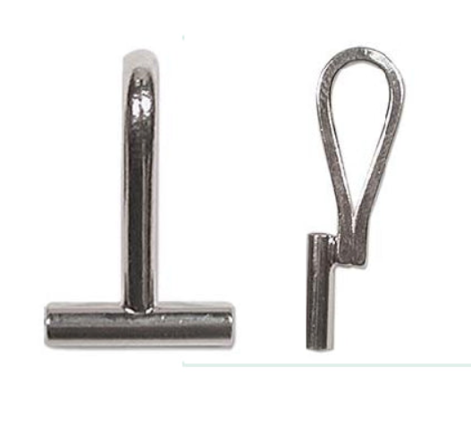 Brooch Converter 2 piece set  quality  Silver look 1 X Vertical 1 X Horizontal plus 2 nylon keepers