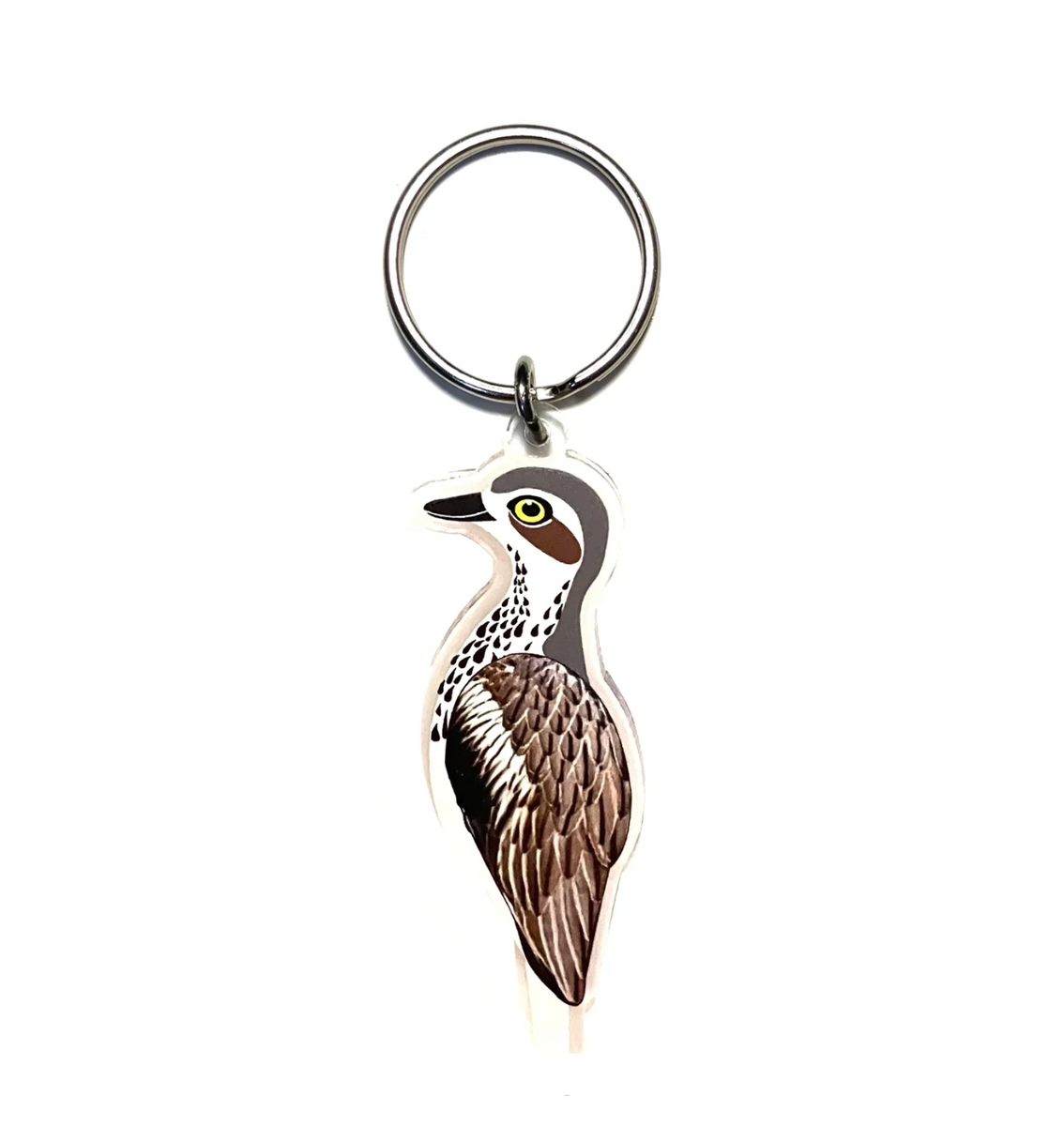 Wombat Key Rings Curlew 'Bush Stone' KEY RING made in Australia from recycled Acrylic ...