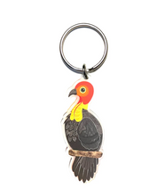 Load image into Gallery viewer, Bush Turkey Key ring made  in Australia from recycled Acrylic,  by Smyle Designs Due 6th Nov