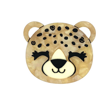 Load image into Gallery viewer, Chester the Cheetah Brooch Daisy Jean Floral :