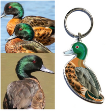 Load image into Gallery viewer, Chestnut Teal Duck Key Ring by  in Australia from recycled Acrylic, Smyle Designs