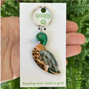 Chestnut Teal Duck Key Ring by  in Australia from recycled Acrylic, Smyle Designs
