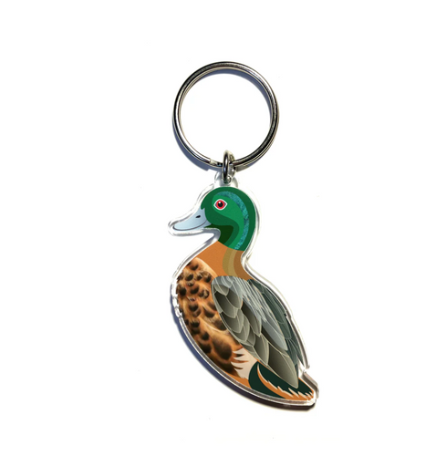 Chestnut Teal Duck Key Ring by  in Australia from recycled Acrylic, Smyle Designs
