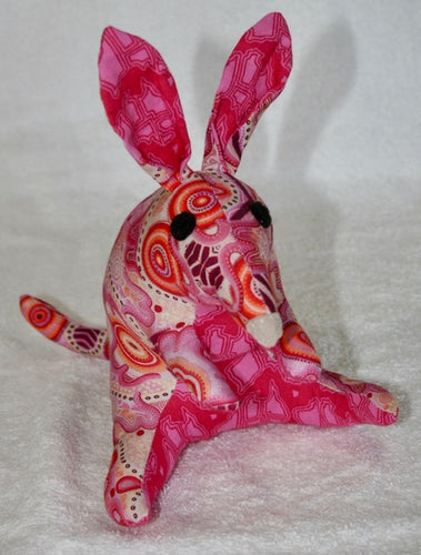 Christine Bilby soft plushy toy Aboriginal Fabric : Suitable under 3 years
