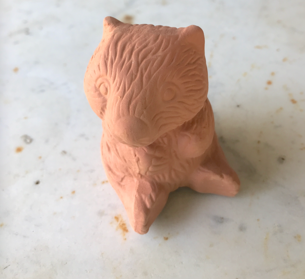 Wombat Fired Clay statue, paint with acrylic's however you like.
