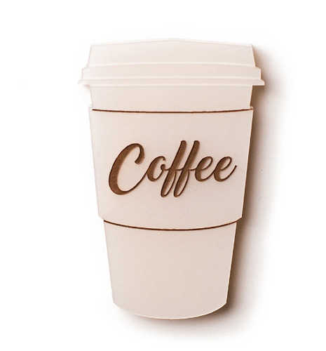 Coffee Cup Brooch  By Martini Slippers