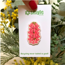 Load image into Gallery viewer, Common Heath PIN  made  in Australia from recycled Acrylic,  by Smyle Designs