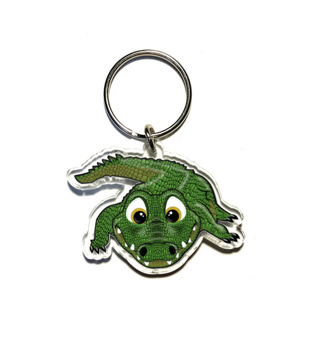 Crocodile Key Ring Made in Australia from recycled Acrylic, Smyle Designs