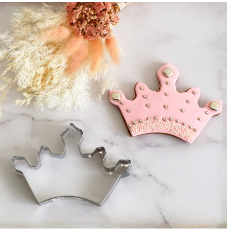 Crown, Tiara Stainless Steel Cookie Cutter  by Sweet Themes made in China