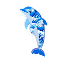 Load image into Gallery viewer, Dolphin pin  Made in Australia from recycled Acrylic, Smyle Designs