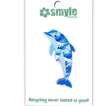 Load image into Gallery viewer, Dolphin pin  Made in Australia from recycled Acrylic, Smyle Designs