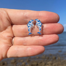 Load image into Gallery viewer, Dolphin studs  Made in Australia from recycled Acrylic, Smyle Designs