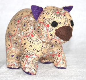 Dreamer Wombat toy Plushy made in Australia Suitable for under 3 yrs