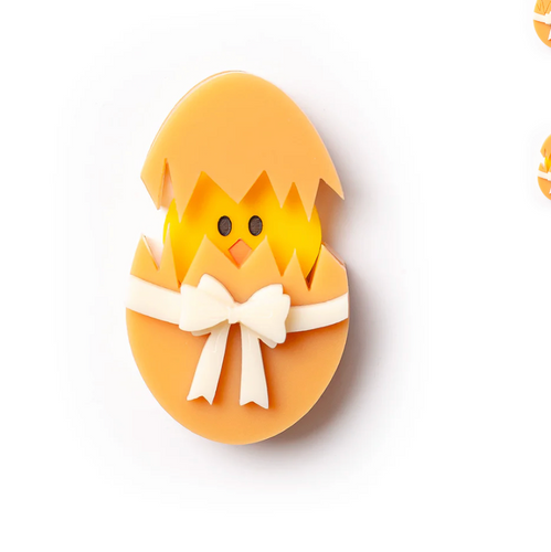 Eggs Cracked - Honeycomb Brooch - PRE-ORDER By Martini Slippers