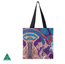 Load image into Gallery viewer, Elaine Lane  Aboriginal design Tote Bag, made in Australia