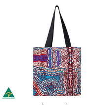 Load image into Gallery viewer, Elaine Lane  Aboriginal design Tote Bag, made in Australia