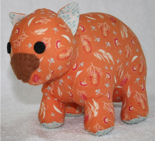 Emma Wombat toy ready for soft release to loveing home Suitable for under 3 yrs