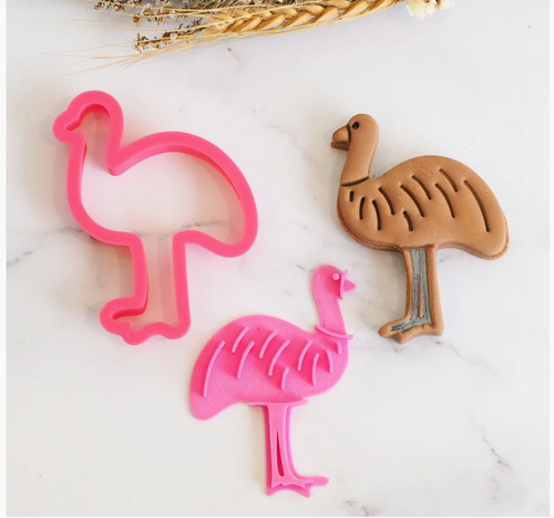 Emu  Cookie cutter & Stamp set By Sweet Themes  6.9 cm Made in Australia.