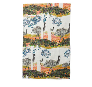 Emus tea towel, made in Australia