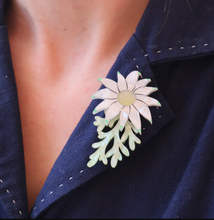 Load image into Gallery viewer, Flannel Flower Brooch  By Oh Pluto made in Australia  DUE SOON