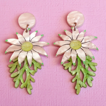 Load image into Gallery viewer, Flannel Flower Earrings  By Oh Pluto made in Australia  DUE SOON