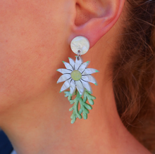 Load image into Gallery viewer, Flannel Flower Earrings  By Oh Pluto made in Australia  DUE SOON