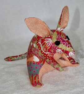 Flora Bilby soft plushy toy Aboriginal Fabric : Suitable under 3 years