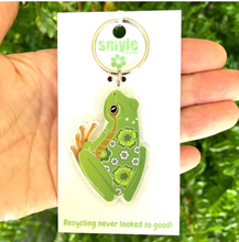 Load image into Gallery viewer, Green Tree Frog Key Ring by  in Australia from recycled Acrylic, Smyle Designs