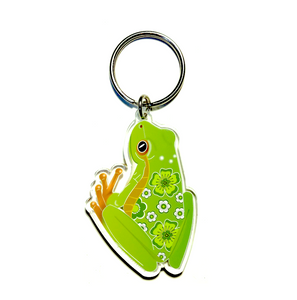 Green Tree Frog Key Ring by  in Australia from recycled Acrylic, Smyle Designs