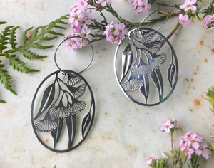 Gum Blossom stainless steel hypo allergenic  Hoops By Dianna