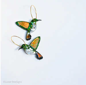 Howard the (Mangrove) Hummingbird - Special Edition  + Hoops,  Lunar Deesigns last one !