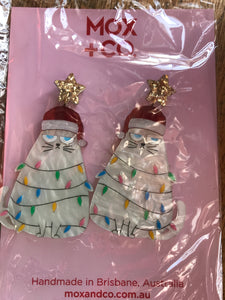 Grumpy Cat White Dangles by Mox + Co x