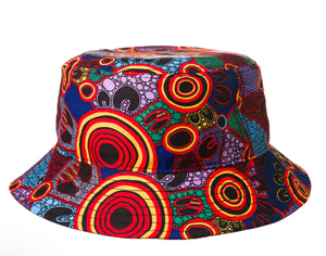 Justin Butler Aboriginal design  MEDIUM  Bucket hat  made in China