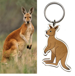 Kangaroo Key Ring  Made in Australia from recycled Acrylic, Smyle Designs