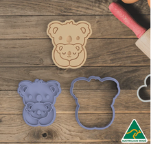 Load image into Gallery viewer, Koala and Joey Cookie Cutter  set with Embosser 7 CM, Australian Cookie Cutters