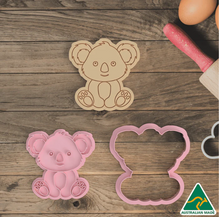 Load image into Gallery viewer, Koala Cookie Cutter  set with Embosser 7 CM, Australian Cookie Cutters