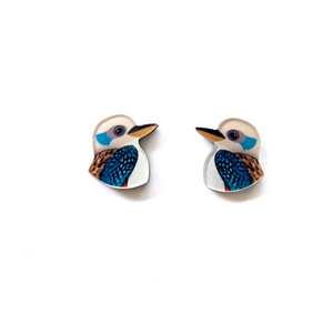 Kookaburra Studs  Made in Australia from recycled acrylic, Smyle Designs