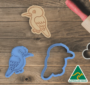 Kookaburra Cookie Cutter  set with Embosser 7 CM, Australian Cookie Cutters