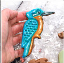 Load image into Gallery viewer, Kookaburra or Kingfisher Cookie cutter &amp; Stamp set By Sweet Themes  10.5 cm Made in Australia.