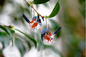 Larry the lovely  Fairy wren - Hoops  Lunar Deesigns PRE ORDER  Due 2nd week Oct