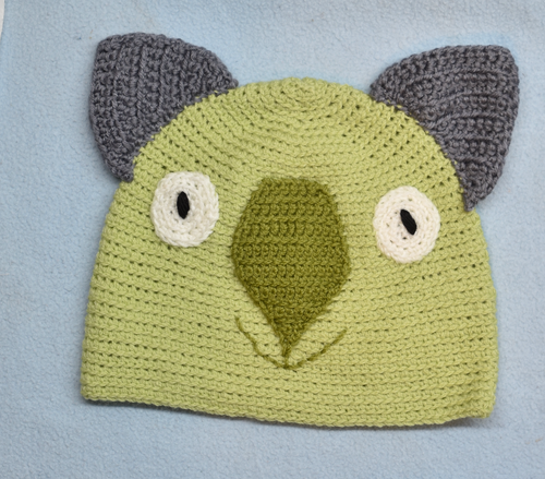 L. Wombat Beanie, hat  100% WOOL Most Adults Women & smaller men: Lime  sage grey