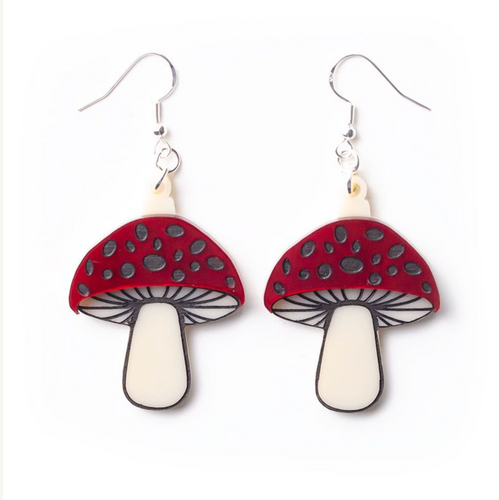 Mushroom Earrings  By Martini Slippers