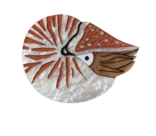 Load image into Gallery viewer, Nautilus Acrylic Brooch By Oh Pluto made in Australia