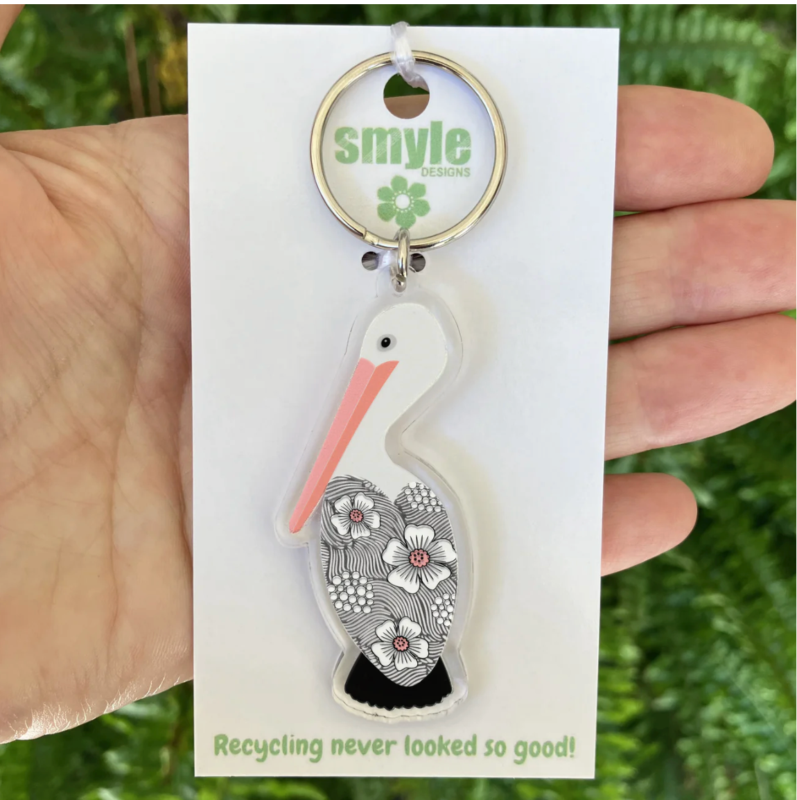 Pelican Key ring Made in Australia from recycled acrylic, Smyle Design ...