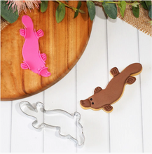 Load image into Gallery viewer, Platypus  Cookie cutter &amp; Stamp set By Sweet Themes  6.9 cm Made in Australia.