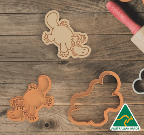 Platypus Cookie Cutter  set with Embosser 7 CM, Australian Cookie Cutters