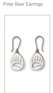 Asian Elephant  Silver Footprint Earrings,  CUSTOM ORDER AVAIL  2 WEEKS, Bushprints Jewllery