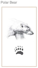 Load image into Gallery viewer, Polar Bear  Silver Footprint Pendant / Charm,  CUSTOM ORDER  ABOUT  2 WEEKS, Bushprints Jewllery