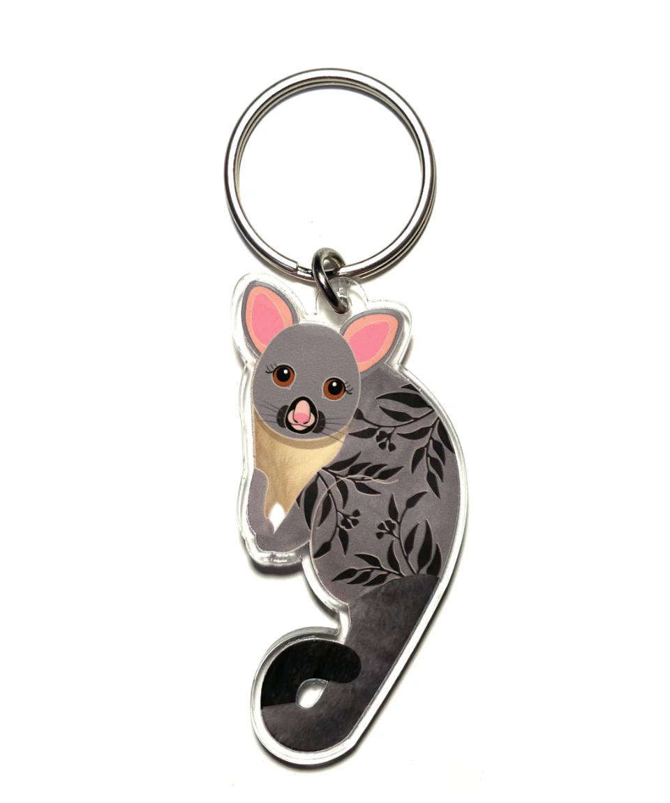 Wombat Key Rings Possum Key ring Made in Australia from recycled acrylic, Smyle Designs ...